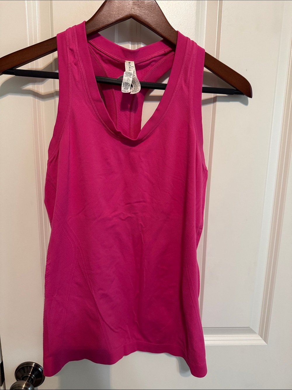 Athleta pink Racerback Performance Tank small